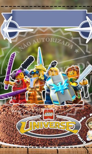 Topo de Bolo Lego Universo - Ref 4268 Arquivo Digital