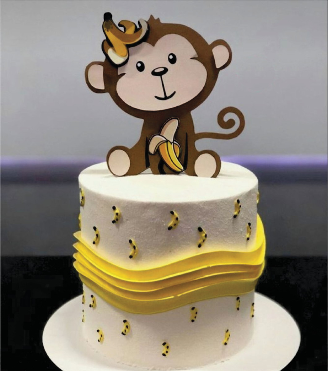 Topo de Bolo Macaco Arquivo de Corte - Imagem 2