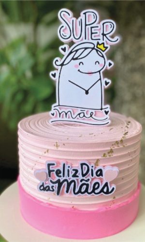 Topo de Bolo Mãe Flork Bento