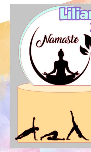 Topo de Bolo Meditação 02 - Arquivo de Corte Studio/PDF