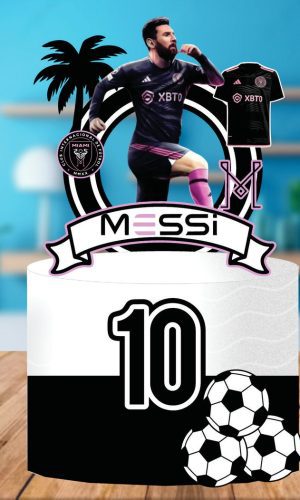 Topo de Bolo Messi Inter Miami