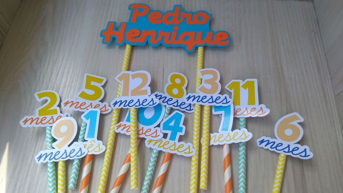 Topo de Bolo Mesversário - Imagem 2