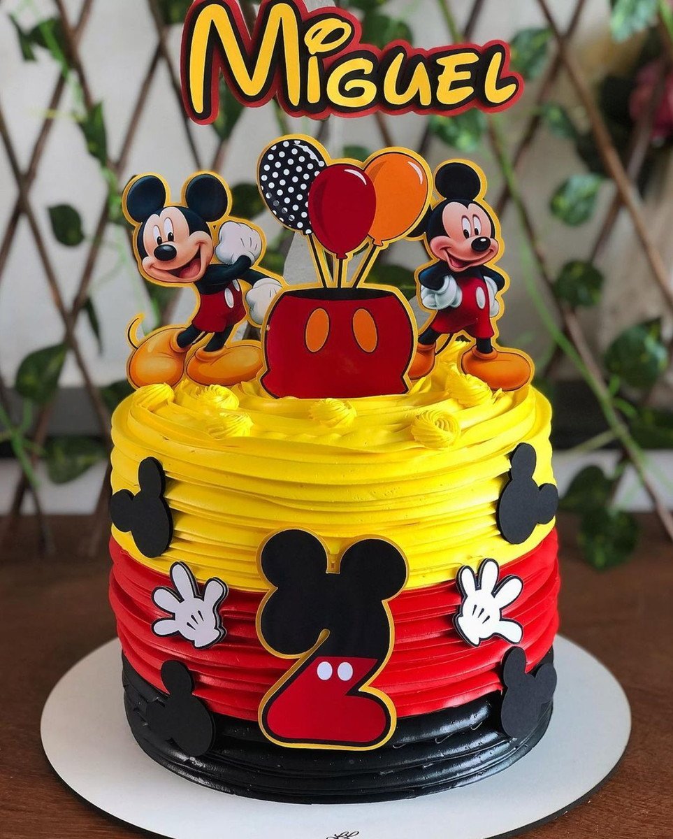 Topo de Bolo Mickey