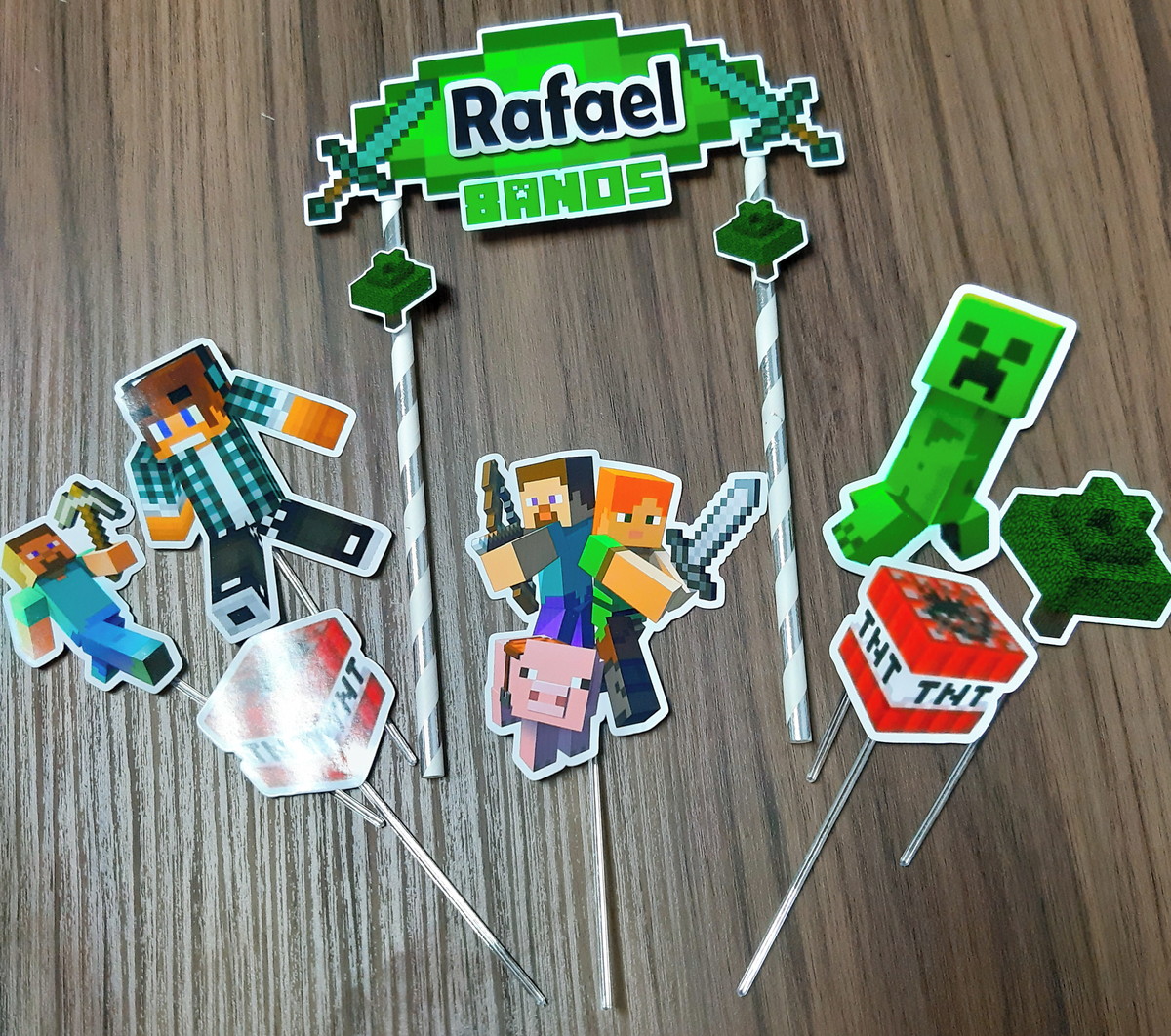 TOPO DE BOLO MINECRAFT