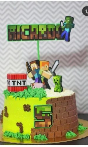 Arquivo de corte topo de bolo - Minecraft