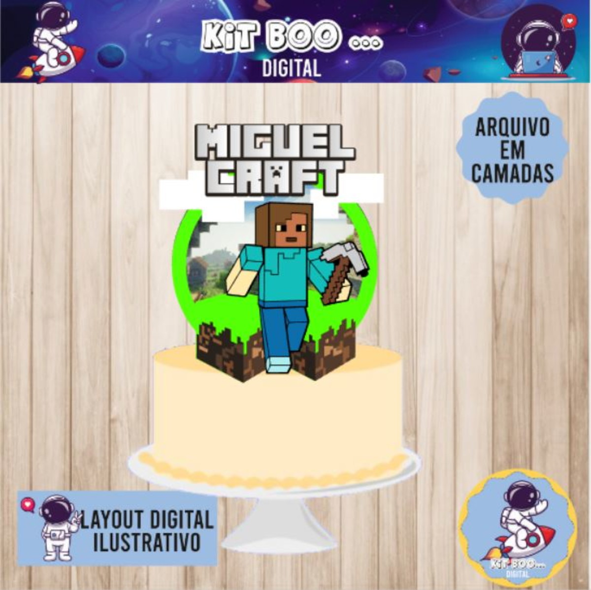 Arquivo Topo de Bolo - Minecraft