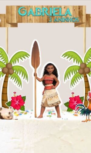 Topo de Bolo Moana