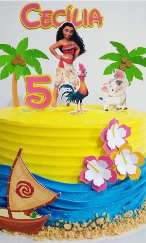 Topo de Bolo Moana