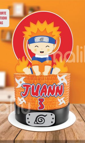 Topo de Bolo Naruto Baby Arquivo de Corte Camadas