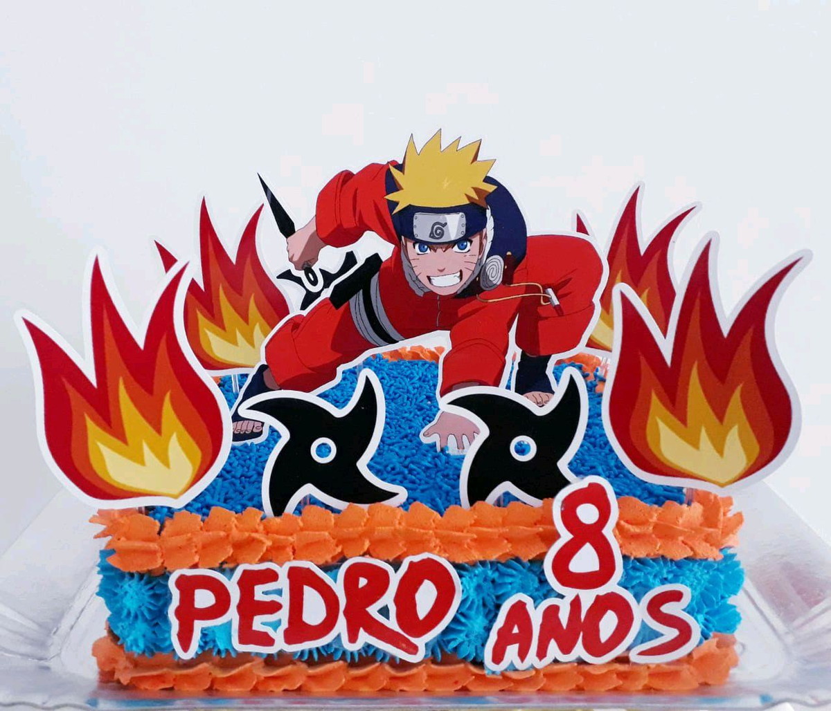 Topo de Bolo Naruto