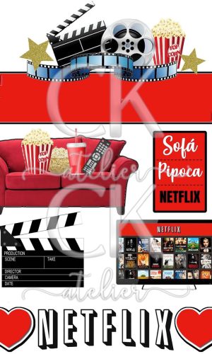 Topo de Bolo Netflix