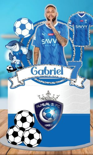 Topo de Bolo Neymar Al Hilal Saudi