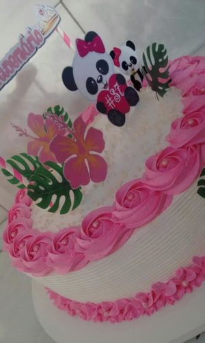 Topo de Bolo Panda (Arquivo Digital)