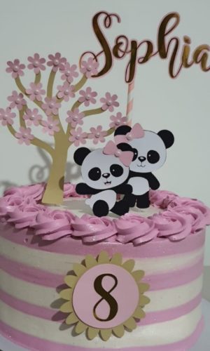 Arquivo de Corte - Topo de Bolo Panda
