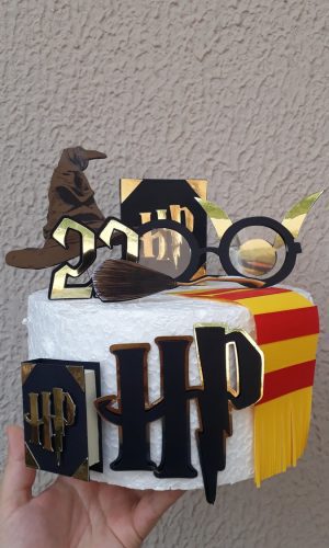 Topo de Bolo Personalizado Harry Potter