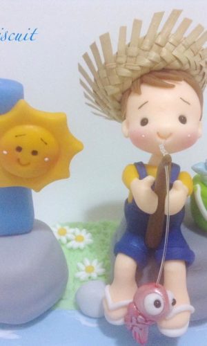 Topo de Bolo Pescador
