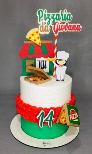 Topo de Bolo Pizza