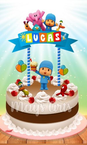 Topo de Bolo Pocoyo