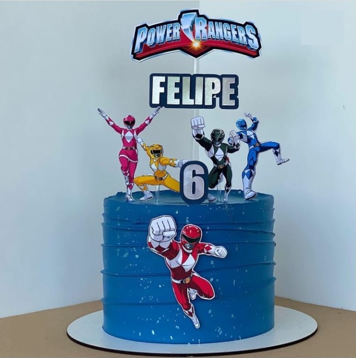 Topo de Bolo Power Rangers Arquivo de Corte Studio/PDF
