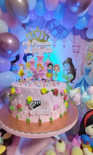 Topo de bolo Princesas