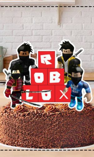 TOPO DE BOLO ROBLOX 10 - ARQUIVO DIGITAL