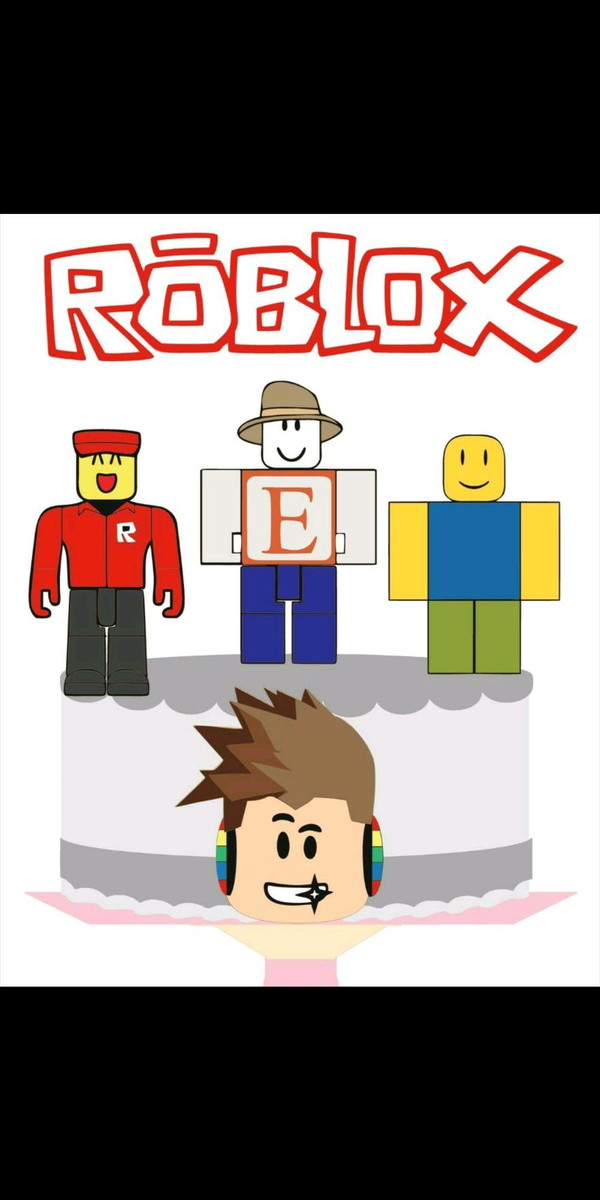Topo de Bolo Roblox 3+ 4 Arquivos a Sua Escolha
