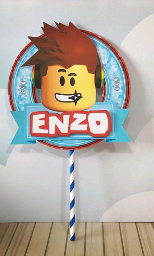 Topo de Bolo Roblox 4+ 4 Arquivos a Sua Escolha