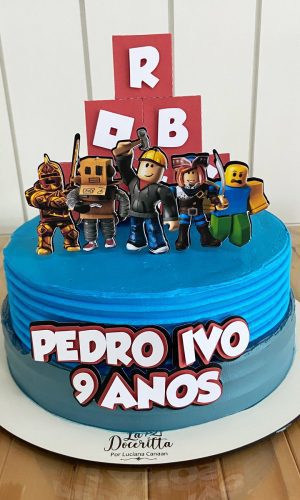 Topo de Bolo Roblox - Arquivo de Corte