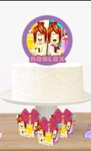 Topo de Bolo ROBLOX Girl +4 ARQUIVOS A SUA ESCOLHA
