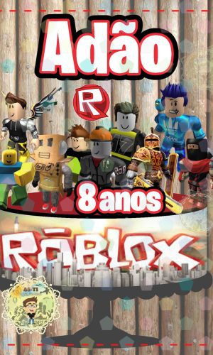 TOPO DE BOLO ROBLOX Ref: 1057 arquivo digital