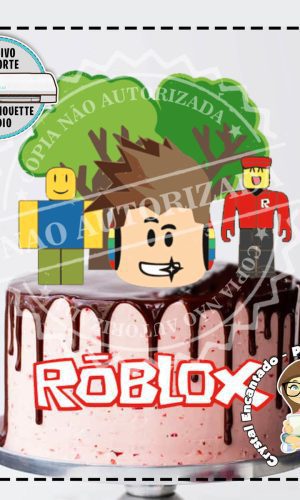 Topo de Bolo Roblox Camadas - Ref 2534 Arquivo Digital