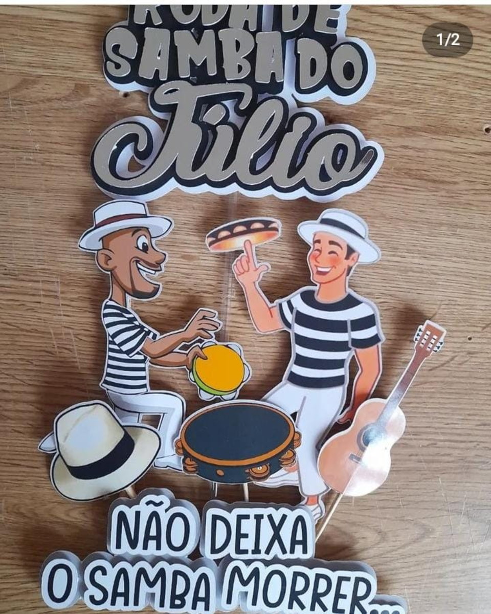 Topo de Bolo Samba