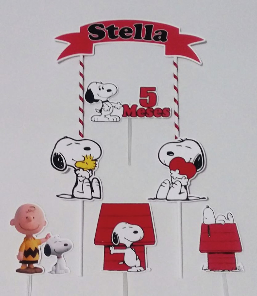 Topo de Bolo Snoopy - Imagem 3