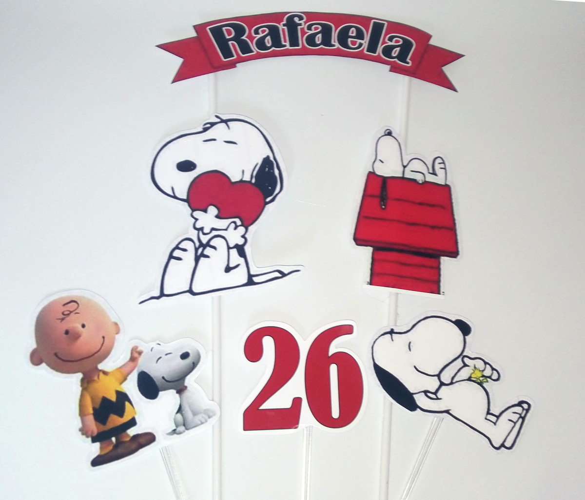 Topo de Bolo Snoopy - Imagem 2