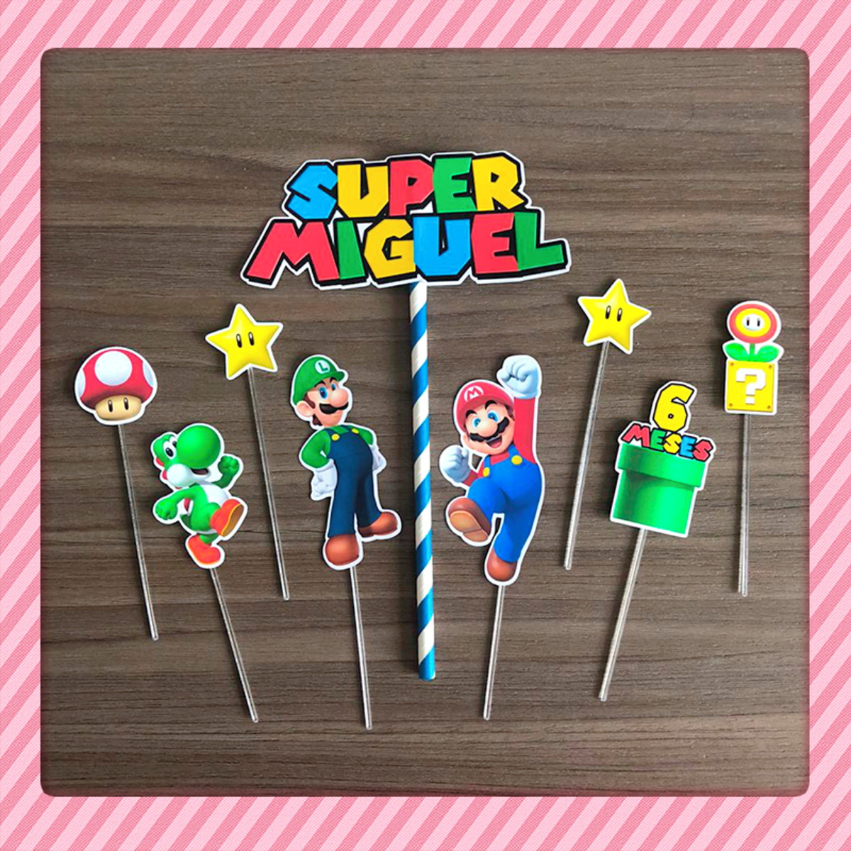 Topo de Bolo Super Mario Bros