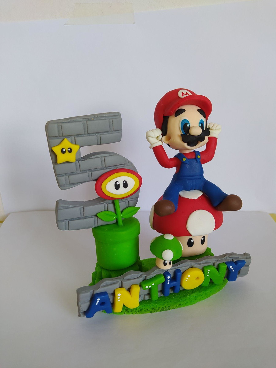 Topo de bolo Super Mário - Imagem 3