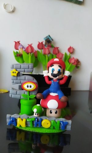 Topo de bolo Super Mário
