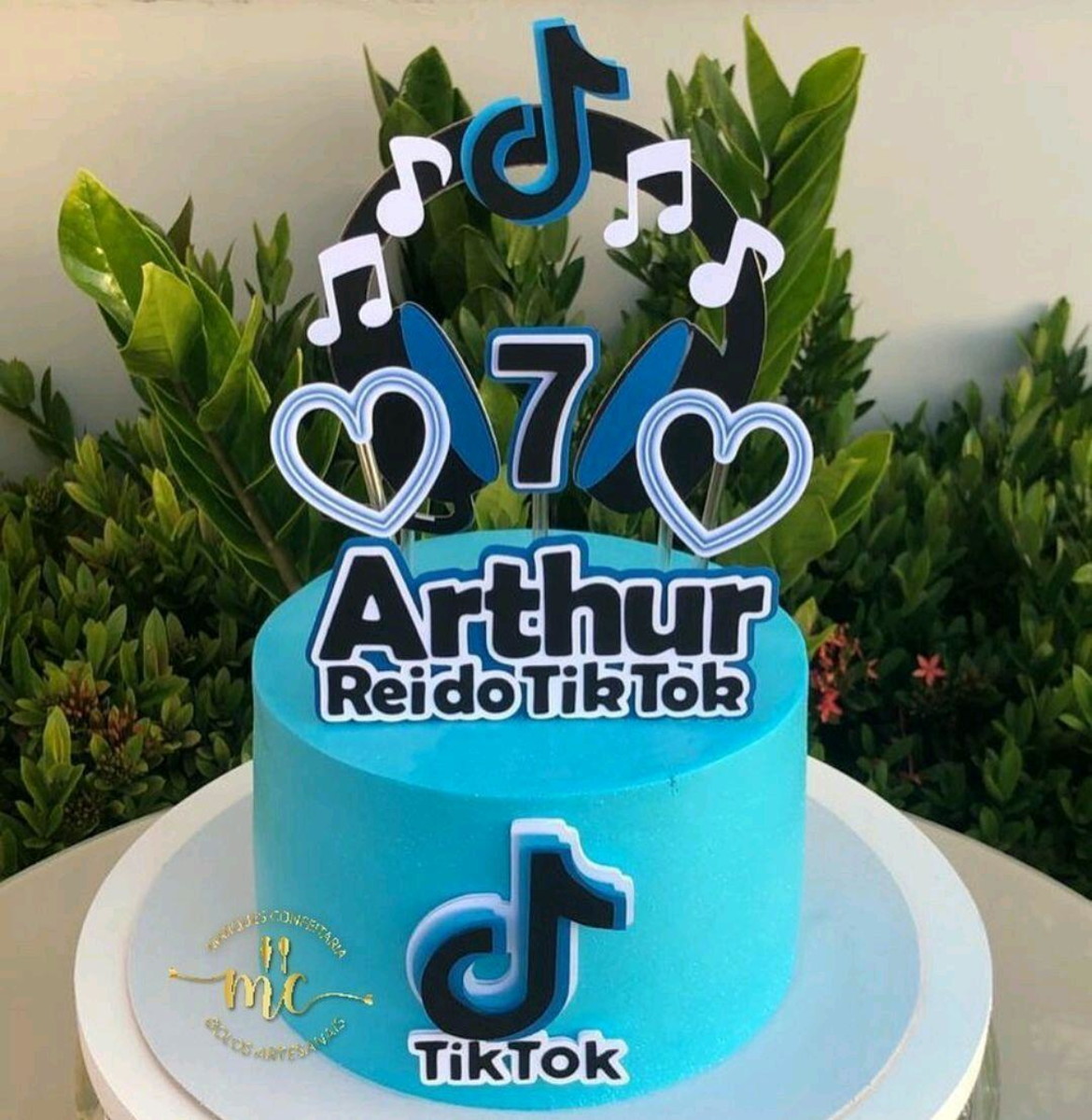Topo de Bolo Tik Tok Meninos + 4 Arquivos a Sua Escolha - Imagem 2
