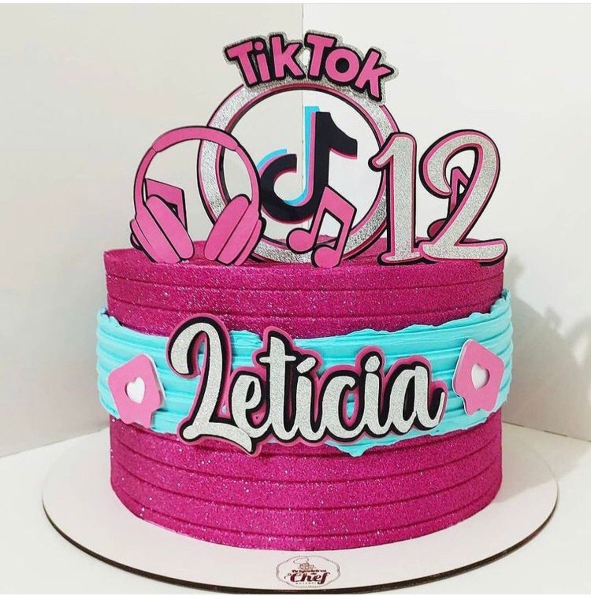 Topo de Bolo Tik Tok