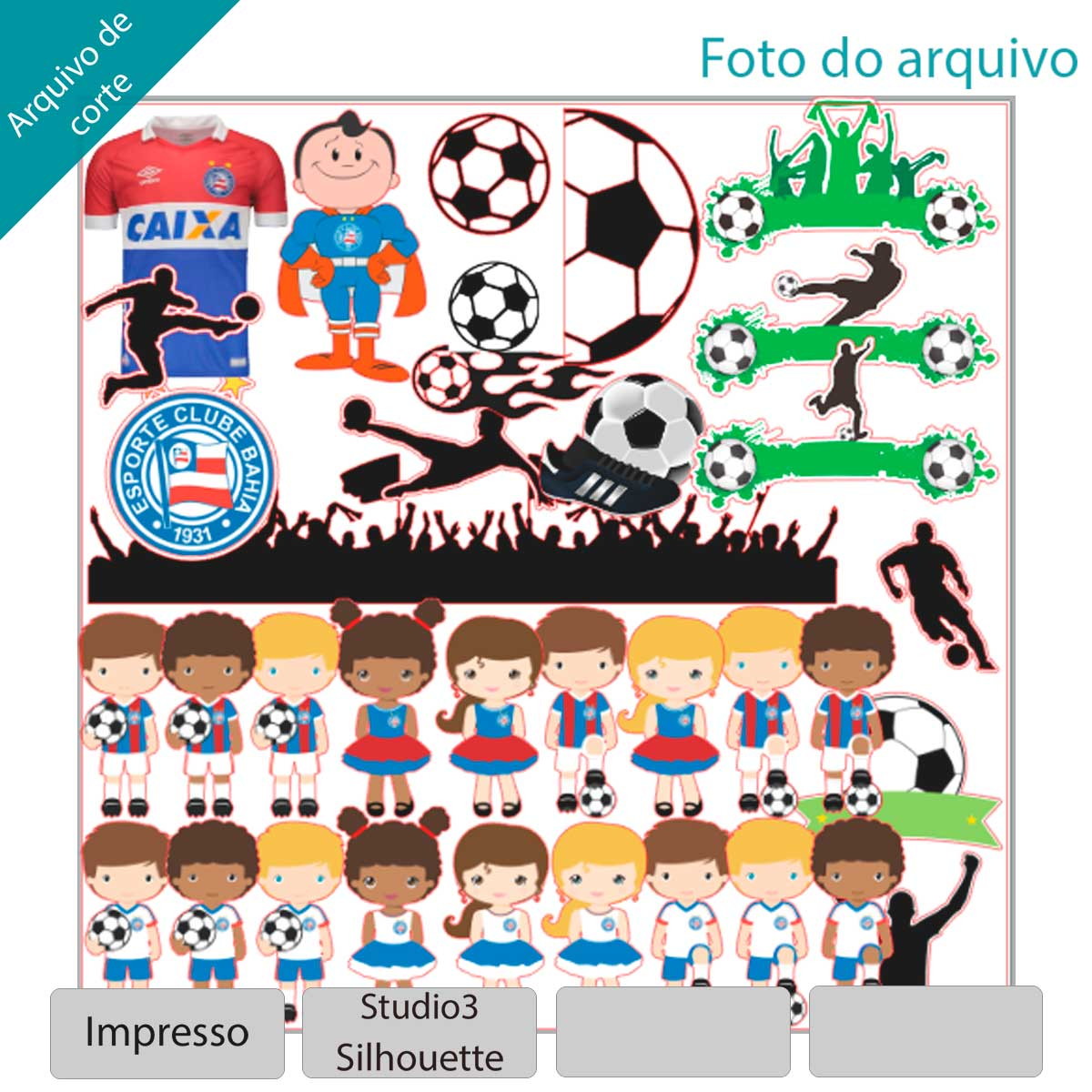 ARQUIVO Topo de bolo time Esporte Clube Bahia +1TEMA