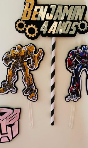 Topo de bolo Transformers