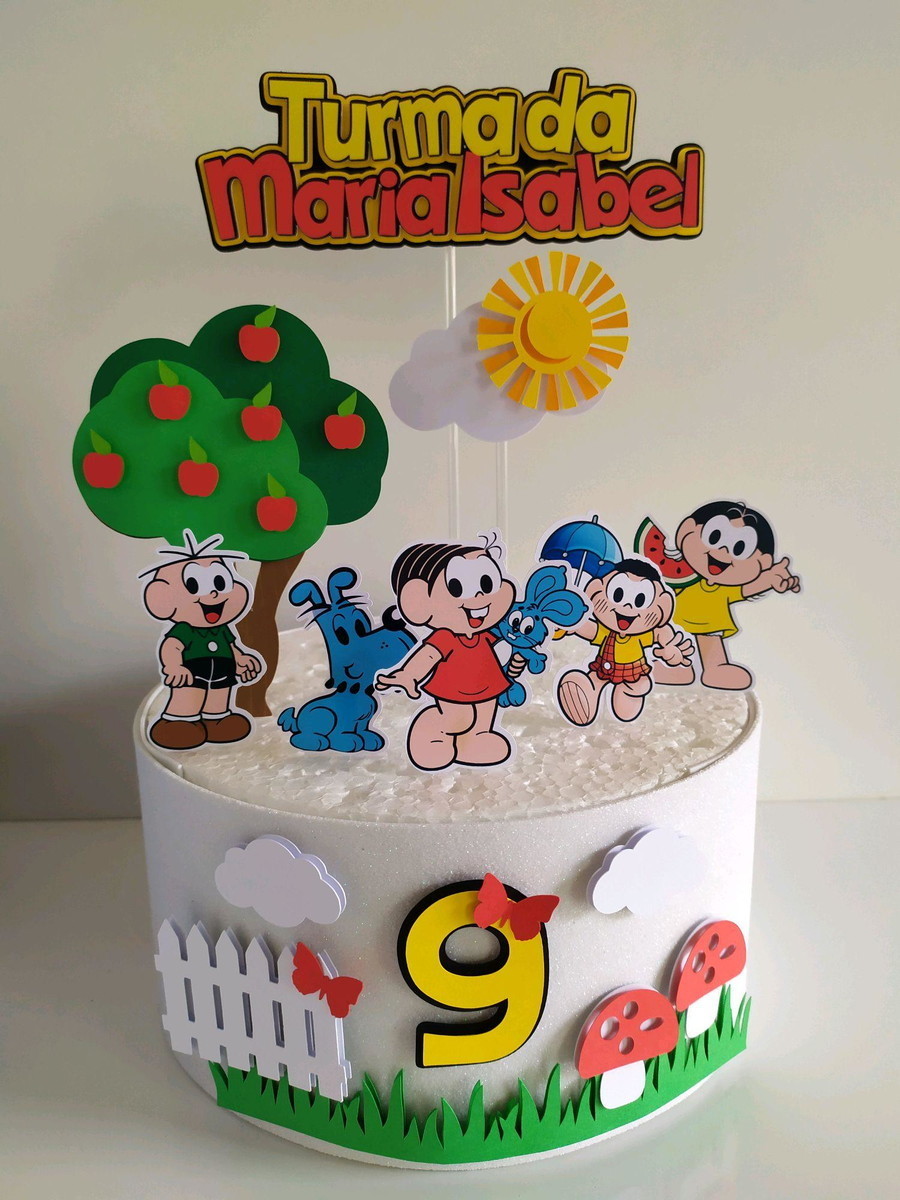 Topo de Bolo Turma da Monica