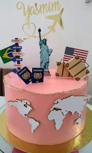 Topo de bolo - Viagem - arquivo de corte
