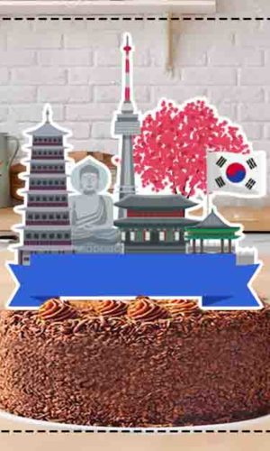TOPO DE BOLO VIAGEM COREIA DO SUL - ARQUIVO DIGITAL