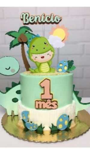 Topo Dinossauro Baby Camadas -Arquivo de corte