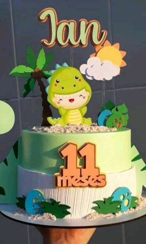 Topo dinossauro cute + 4 ARQUIVOS A SUA ESCOLHA