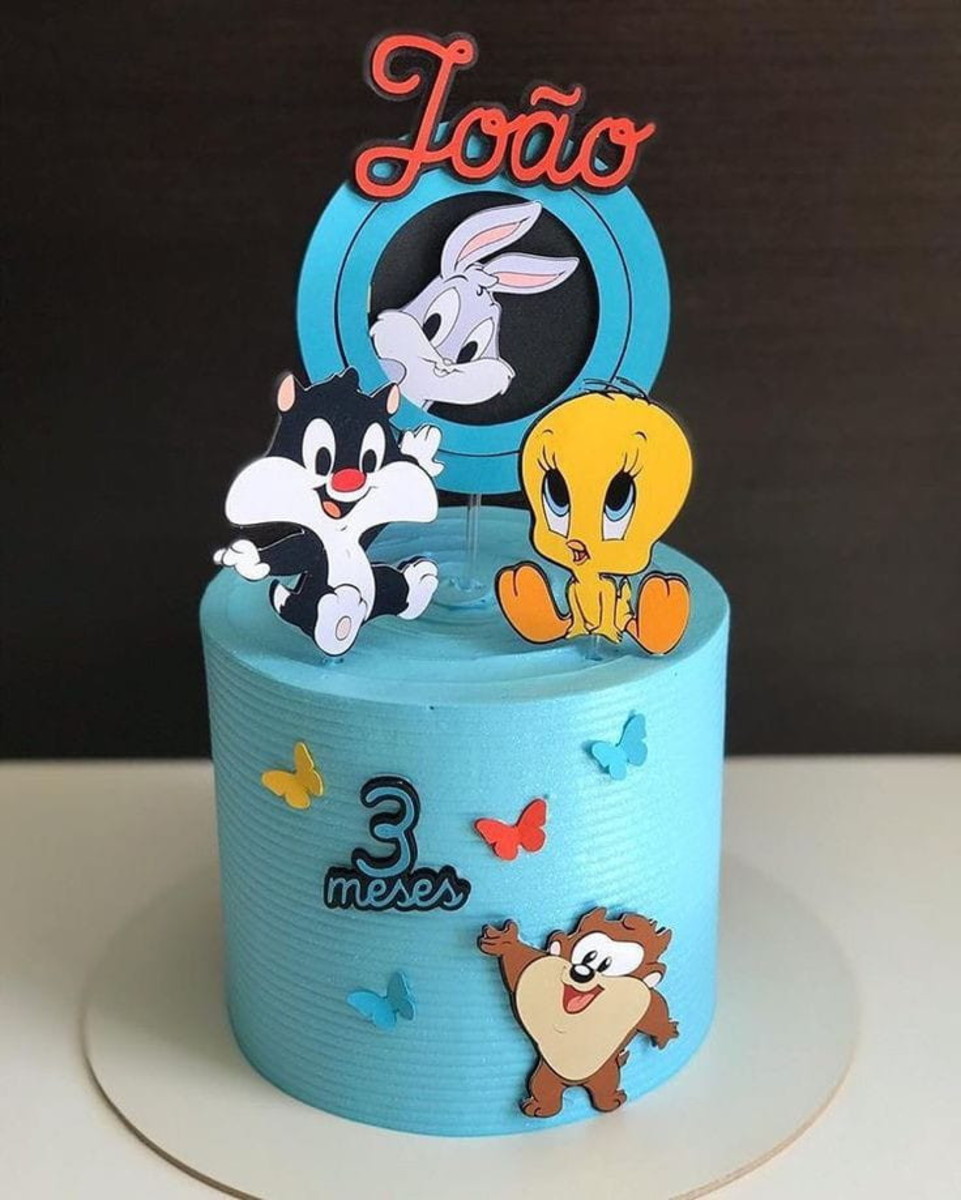 Topo Looney Tunes Baby + 4 Arquivos a Sua Escolha