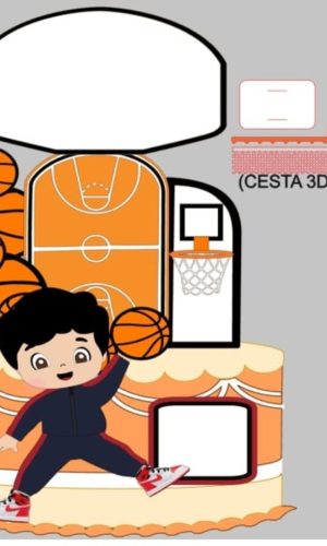 Topo Treino Menino Basquete + Arquivos a Sua Escolha