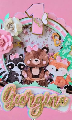 Topper Bosque Encantado + 4 Arquivos a Sua Escolha