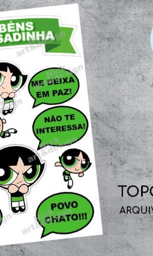 Topper de Bolo Docinho - Arquivo Digital